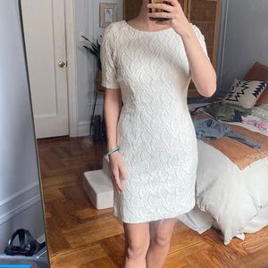 NWOT Ann Taylor Woven Dress - Ivory